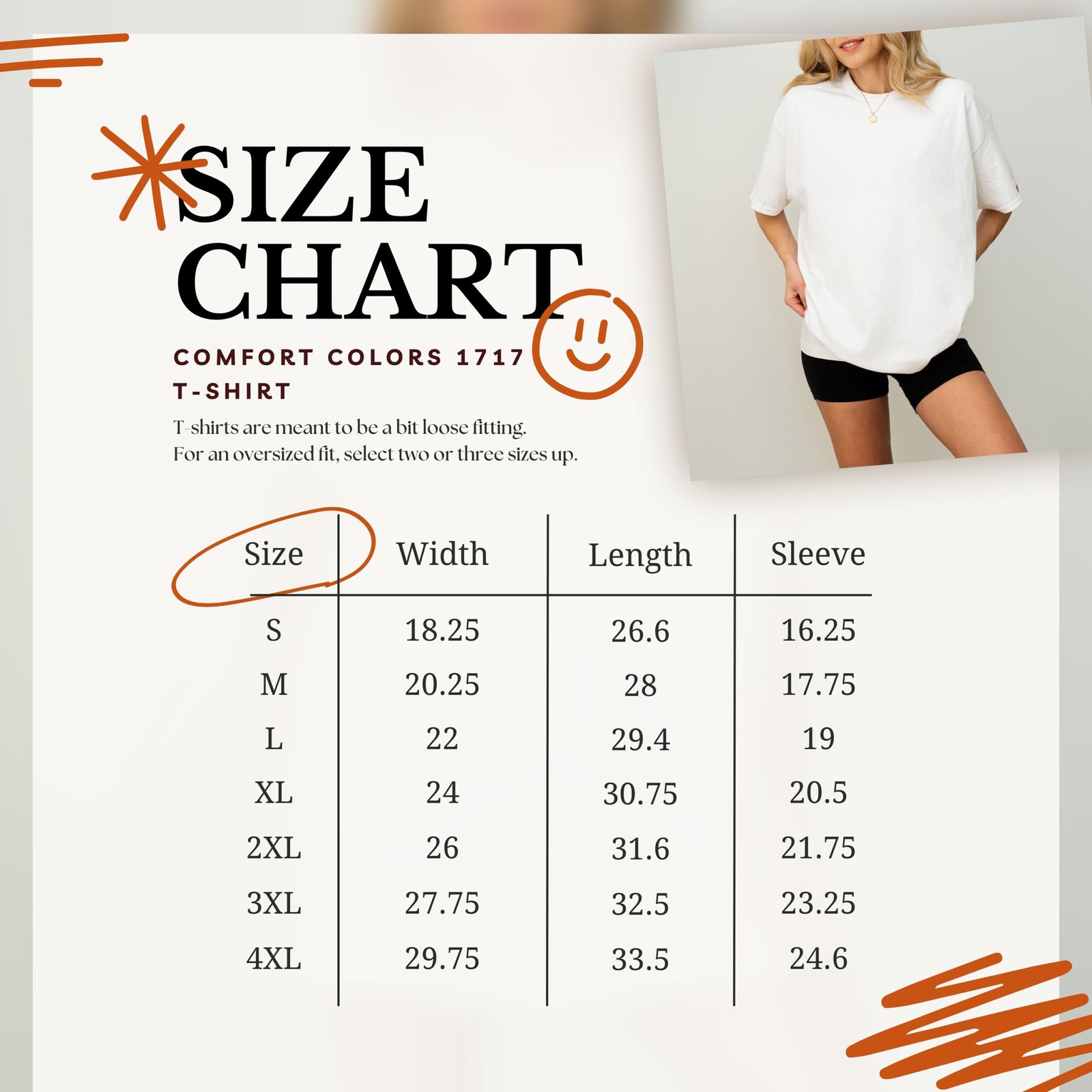 Size Chart Visual