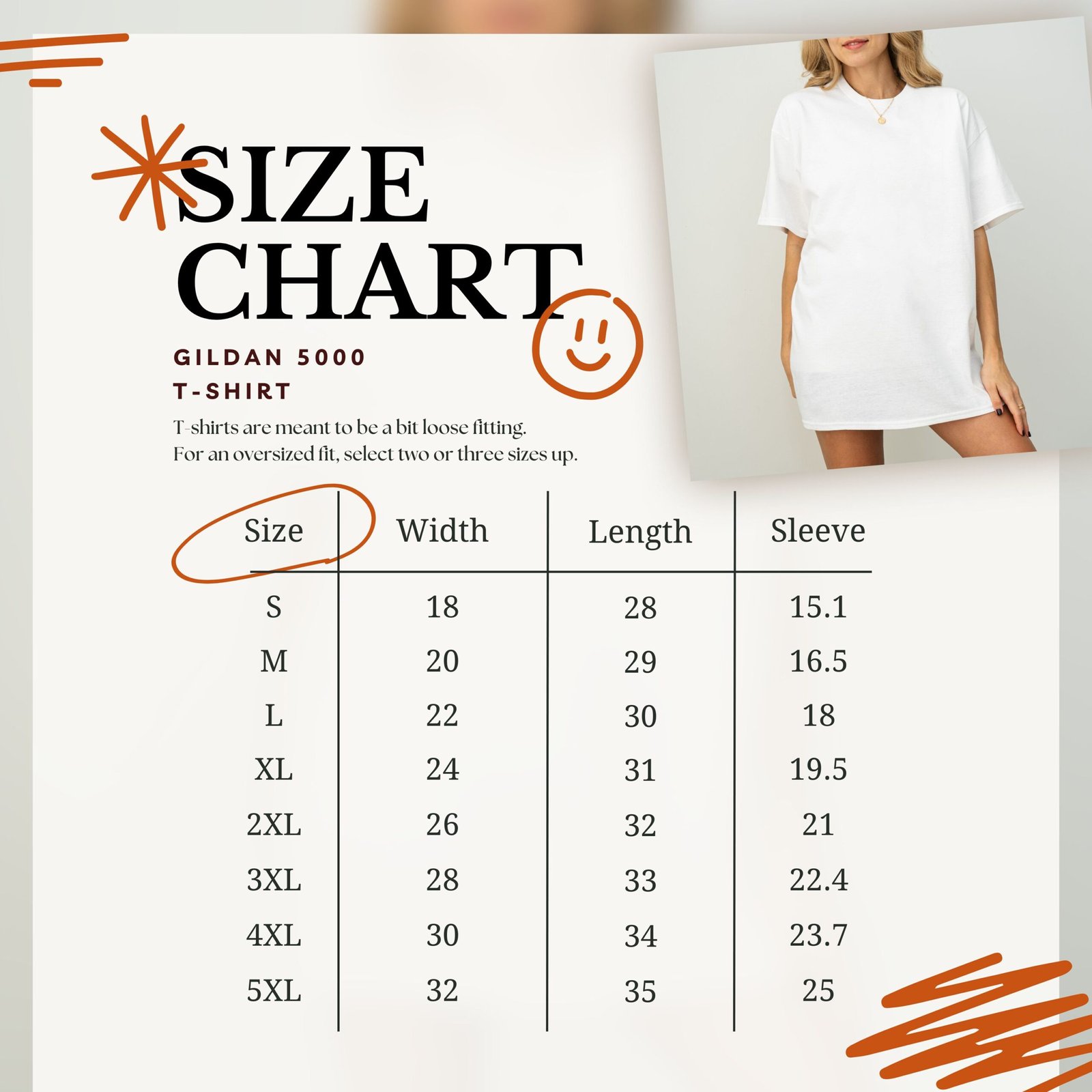 Size Chart Visual